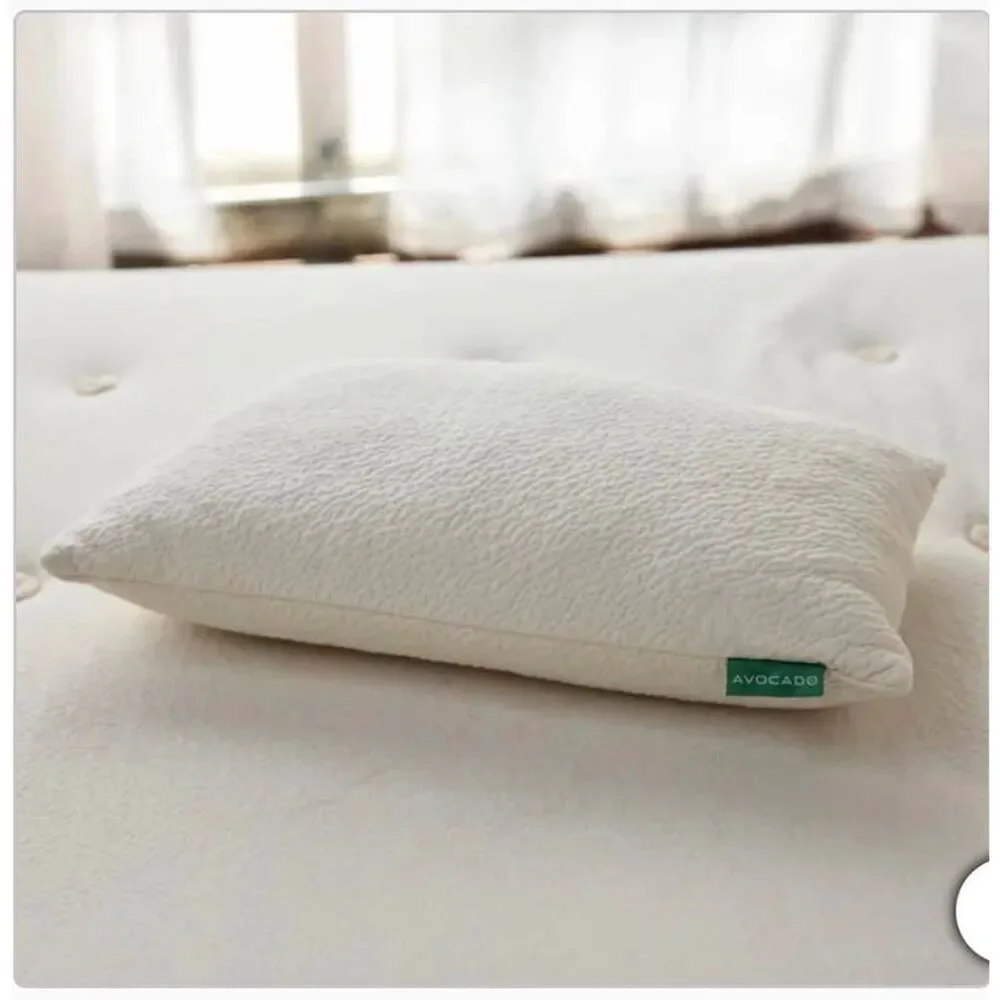 Avocado Green Pillow Organic Bed Pillow Oeko-Tex Cert. Sz Queen